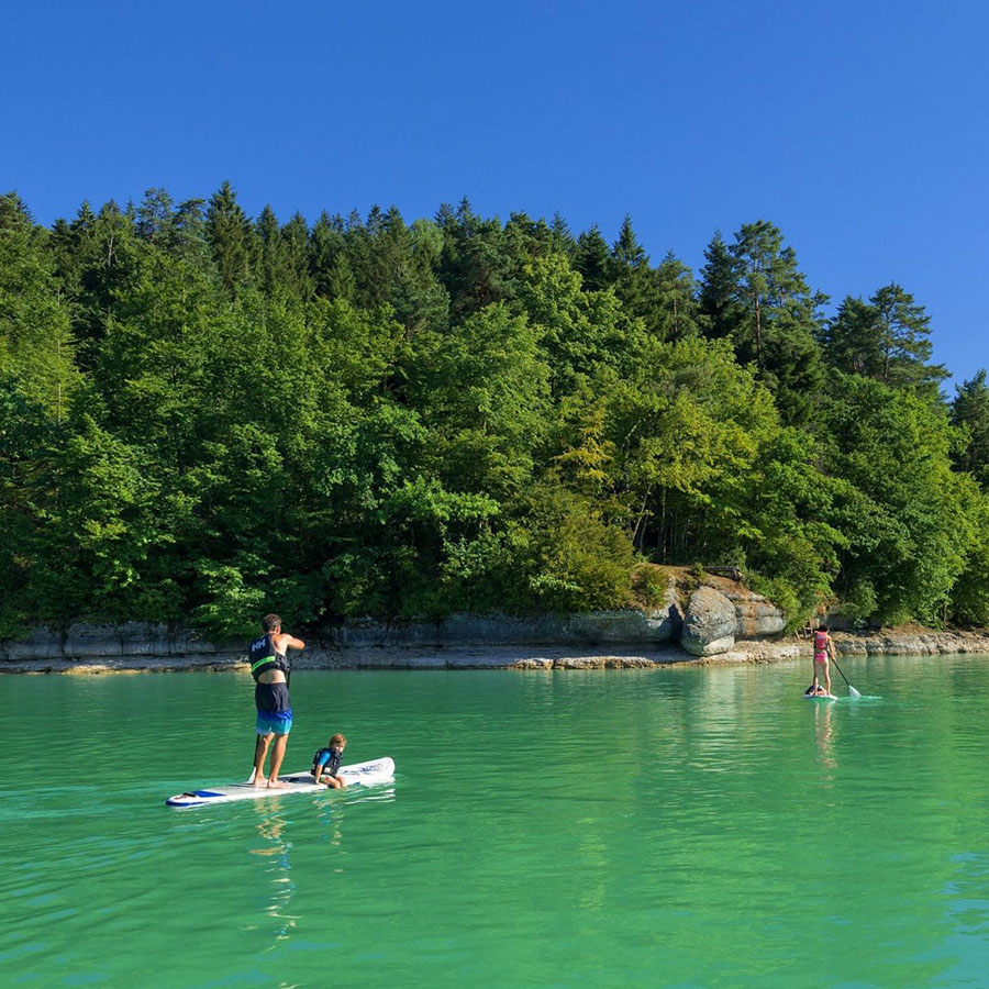 Paddle sur le lac de Vouglans